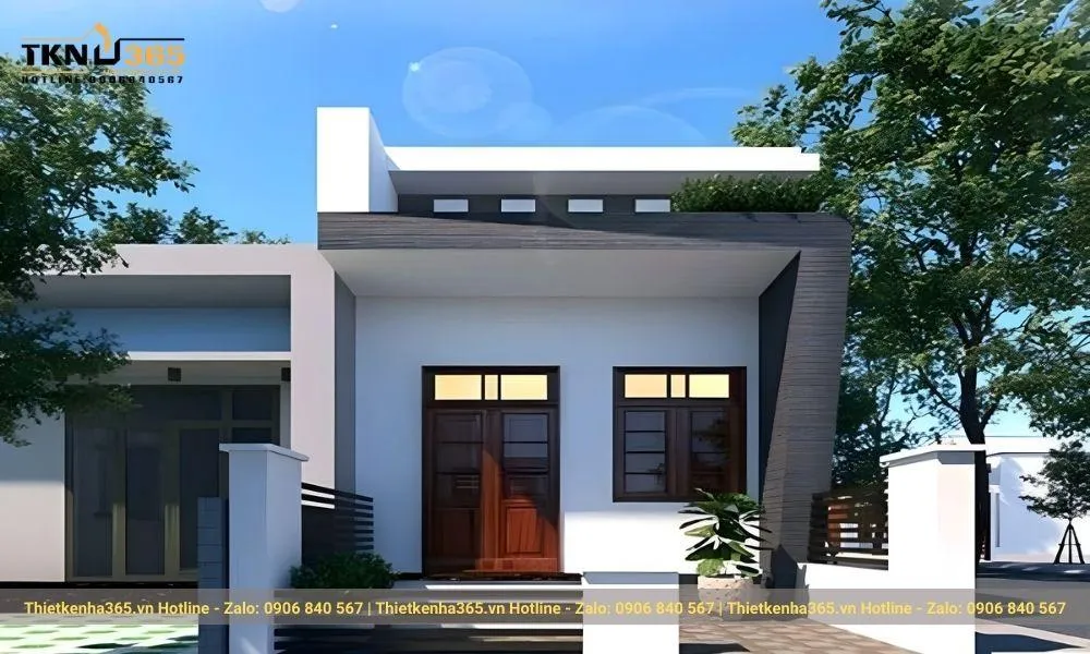 Mẫu nhà cấp 4 đẹp, diện tích 5x12m