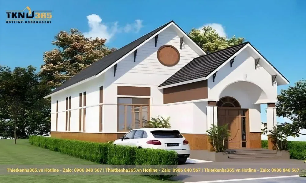 Mẫu thiết kế nhà cấp 4 diện tích 5x15m