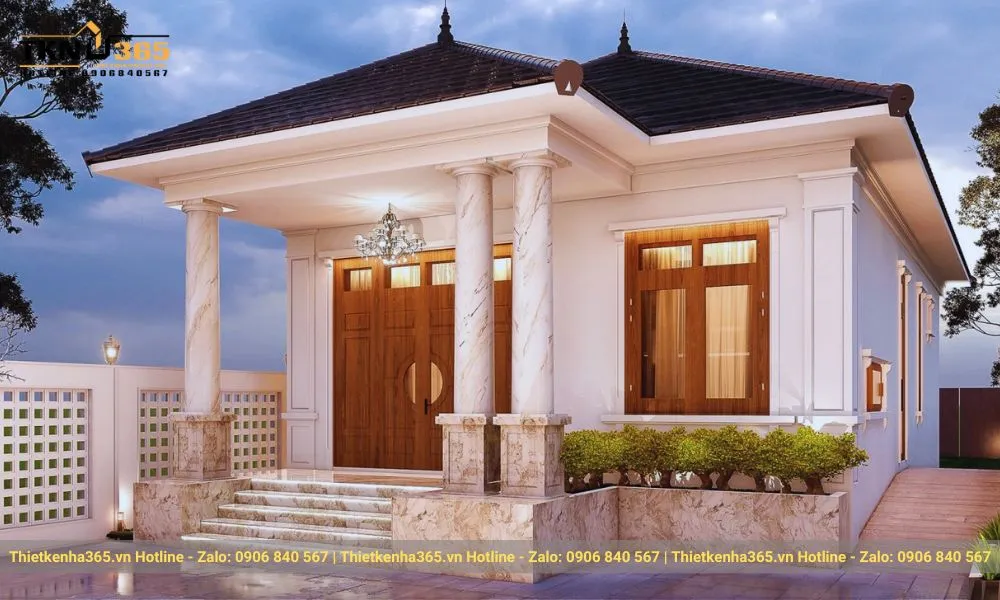 Mẫu nhà cấp 4 diện tích 5x15m