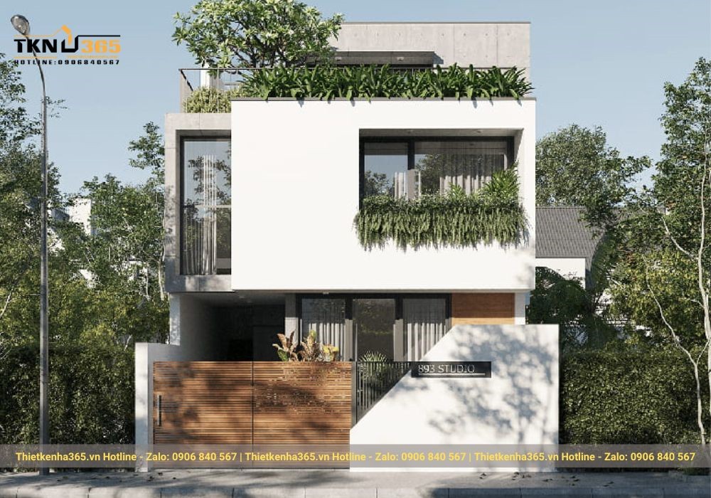 Mẫu nhà 100m2 đẹp hiện đại