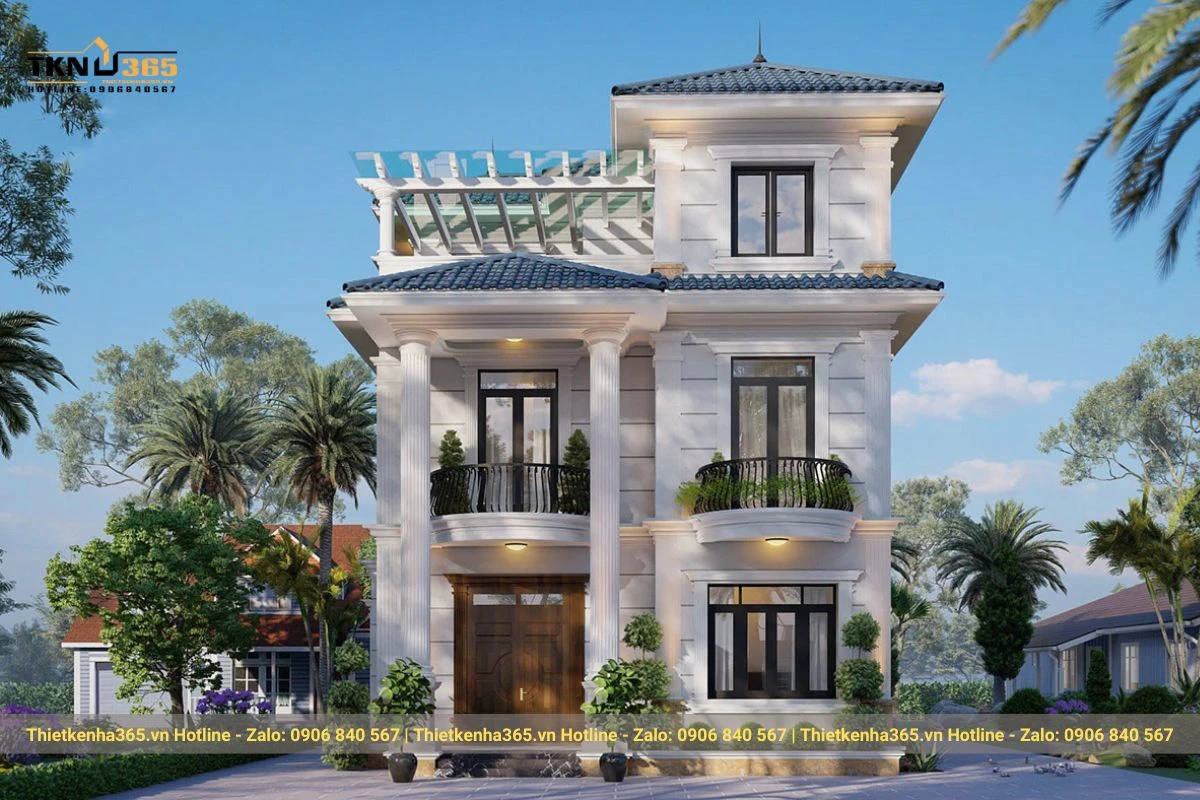 biet thu que 3 tang cho anh dung nam dinh 1