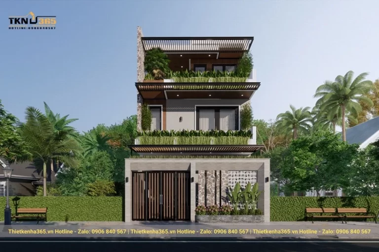 nha pho xanh 3 tang 7x20m anh bac long an 1