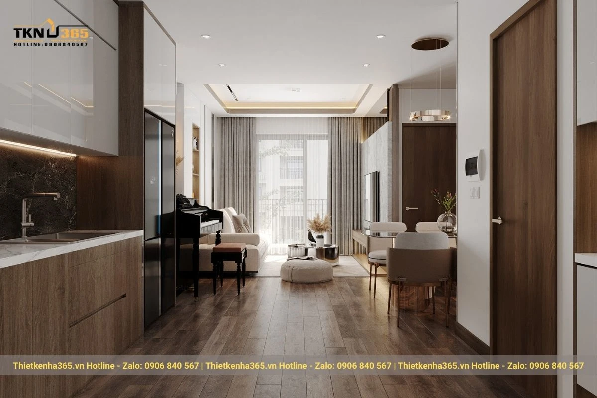 noi that chung cu 2pn hien dai chi quyen quan 9 1