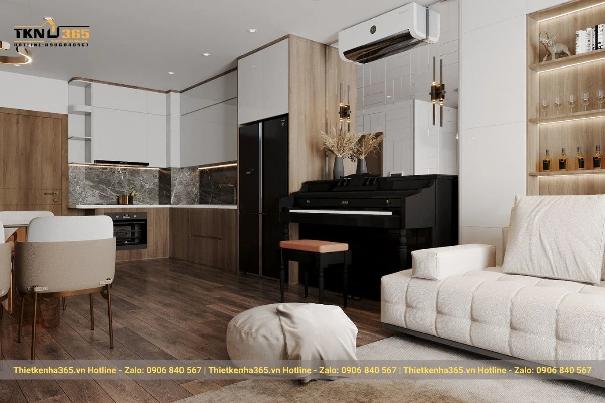 noi that chung cu 2pn hien dai chi quyen quan 9 7