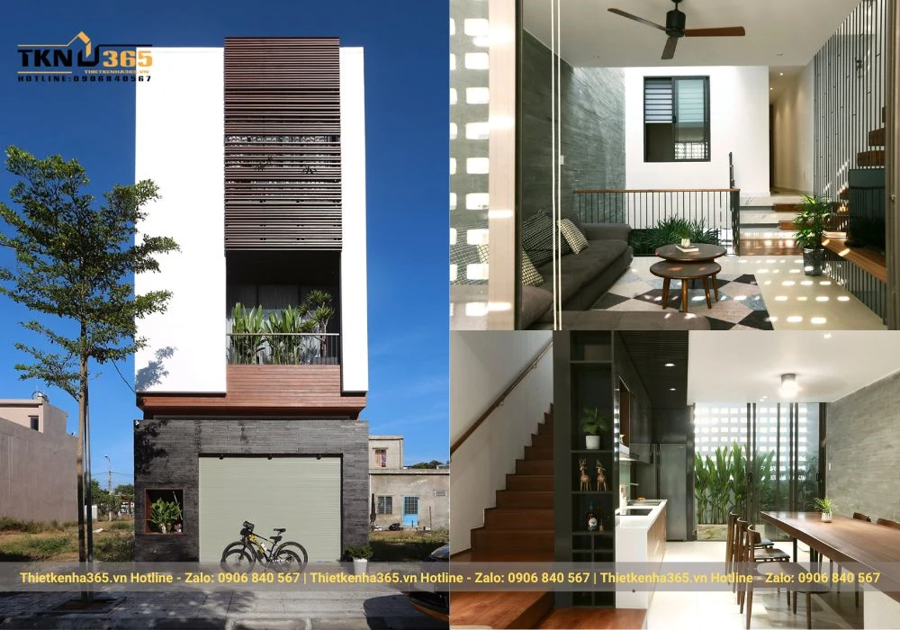 Mẫu nhà phố 3 tầng mặt tiền 4m