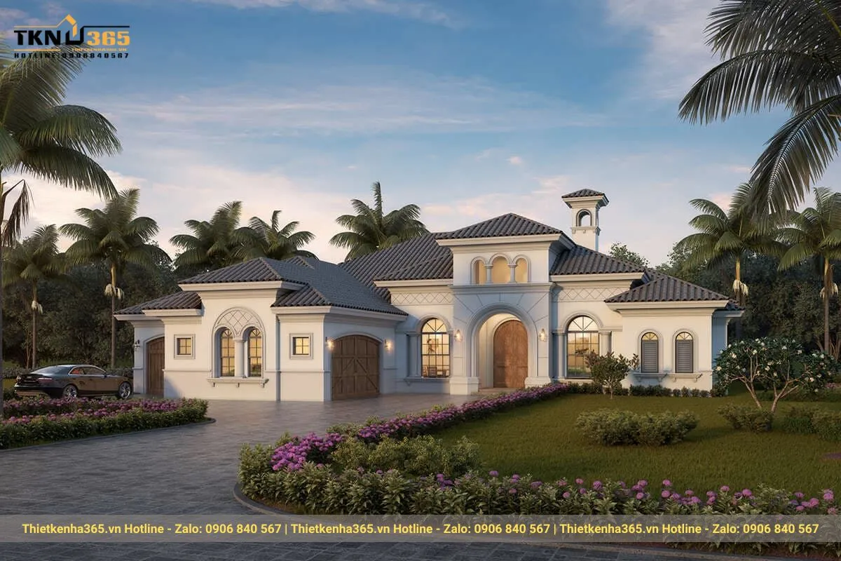 Biệt thự 1 tầng Châu Âu