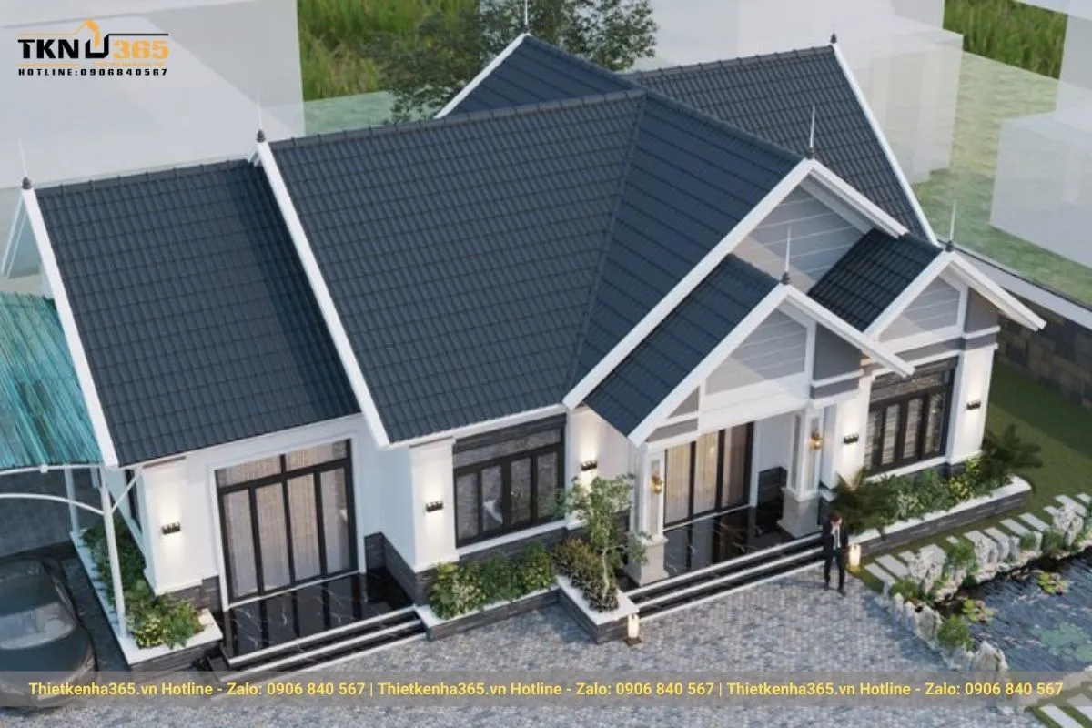 Biệt thự mái thái 1 tầng