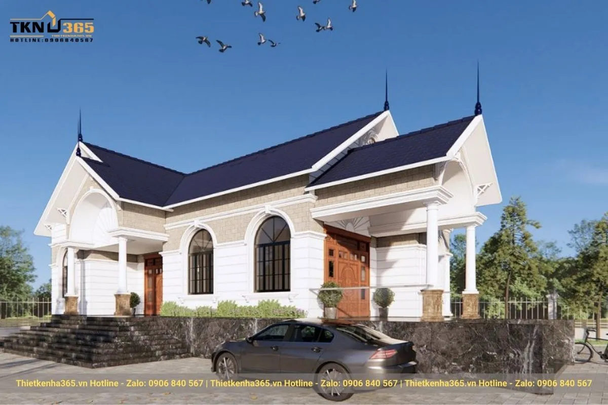 Biệt thự 1 tầng mái thái