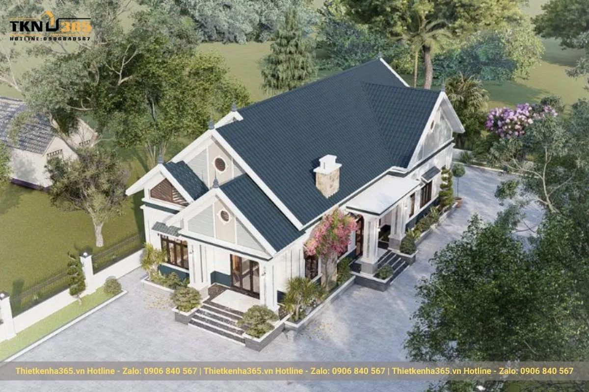 Chú ý xây dựng biệt thự 1 tầng mái thái