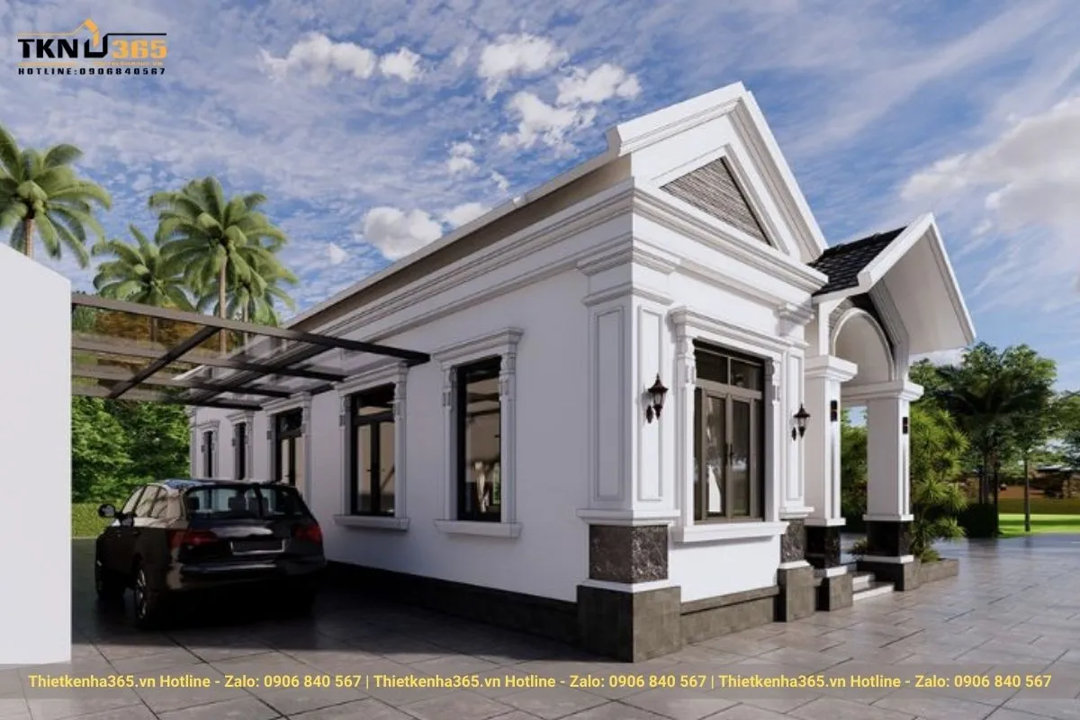 Biệt thự mái Thái 1 tầng đẹp