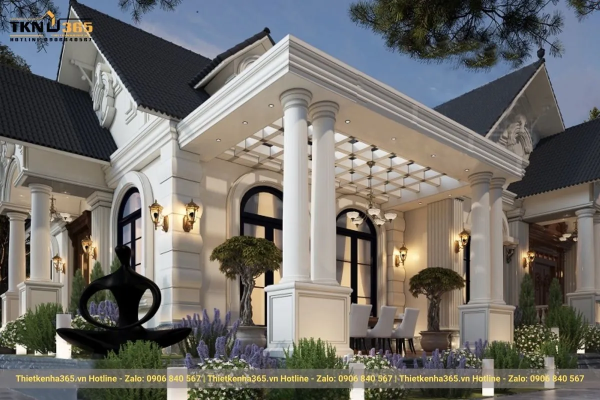 biệt thự 1 tầng mái thái