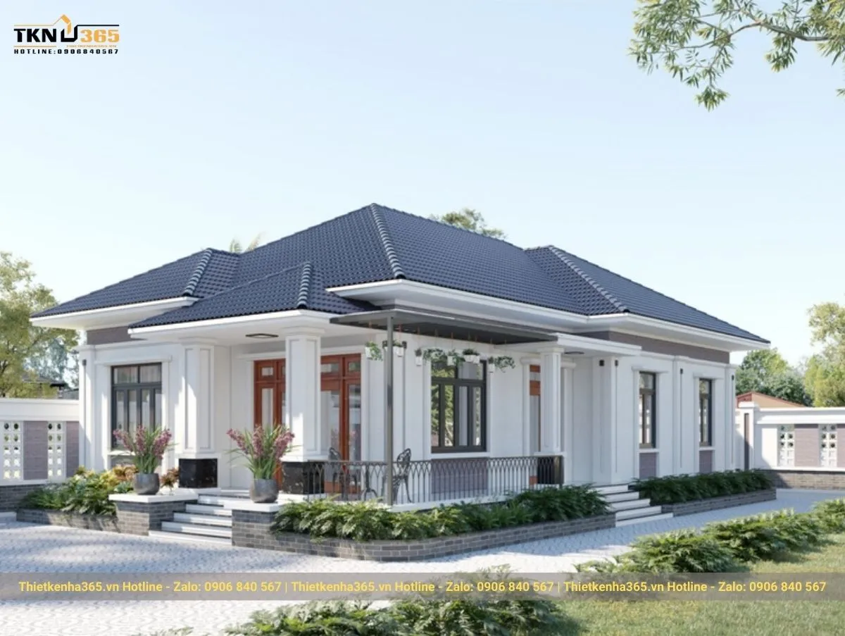 Biệt thự vườn tân cổ điển 1 tầng