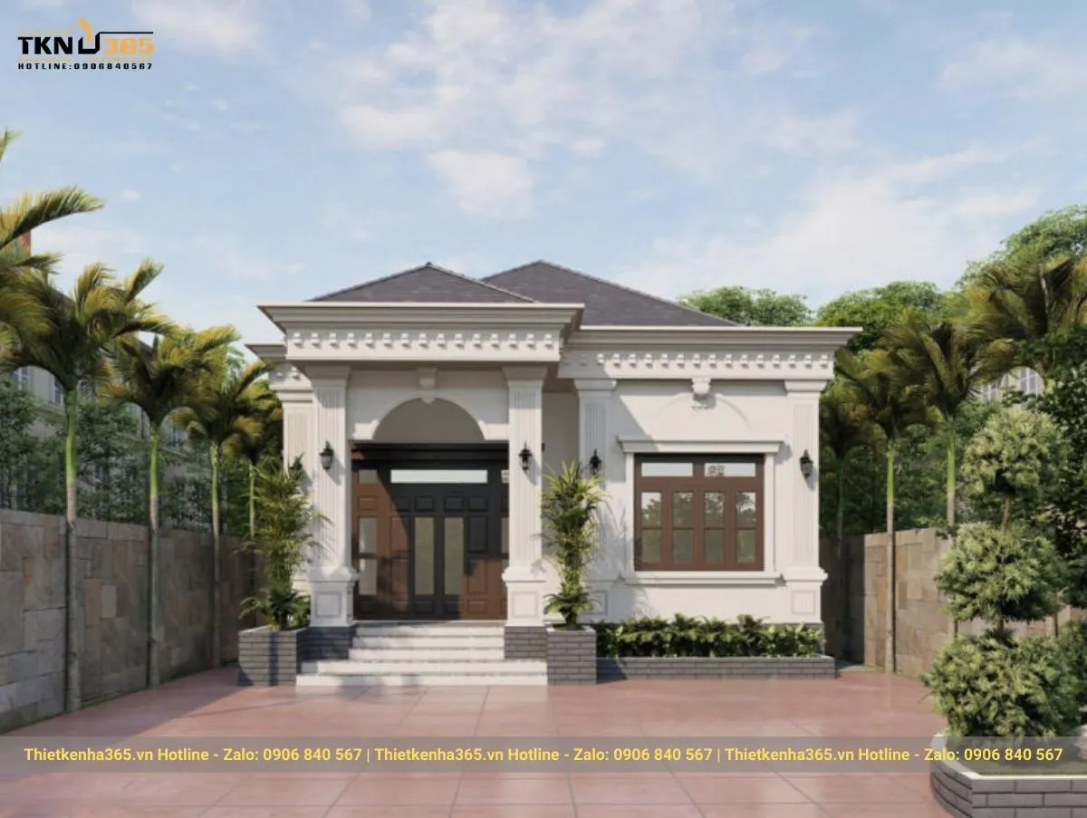 Biệt thự vườn 1 tầng tân cổ điển