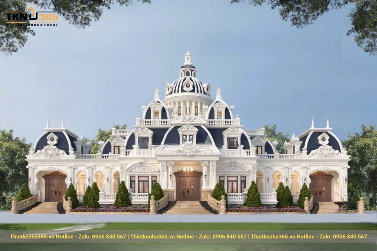 Mẫu nhà biệt thự châu Âu 3 tầng