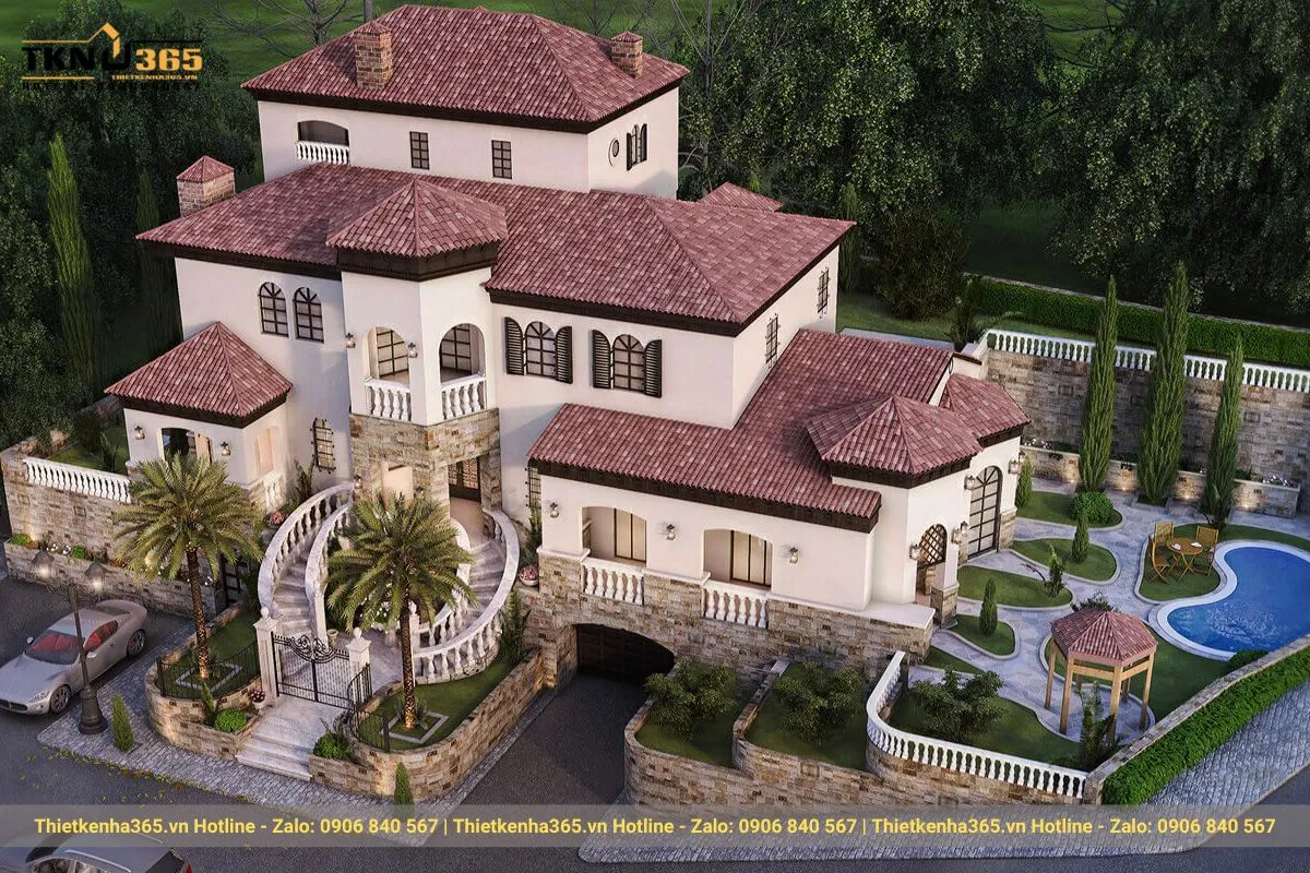 Đặc điểm nhận diện biệt thự kiểu Địa Trung Hải