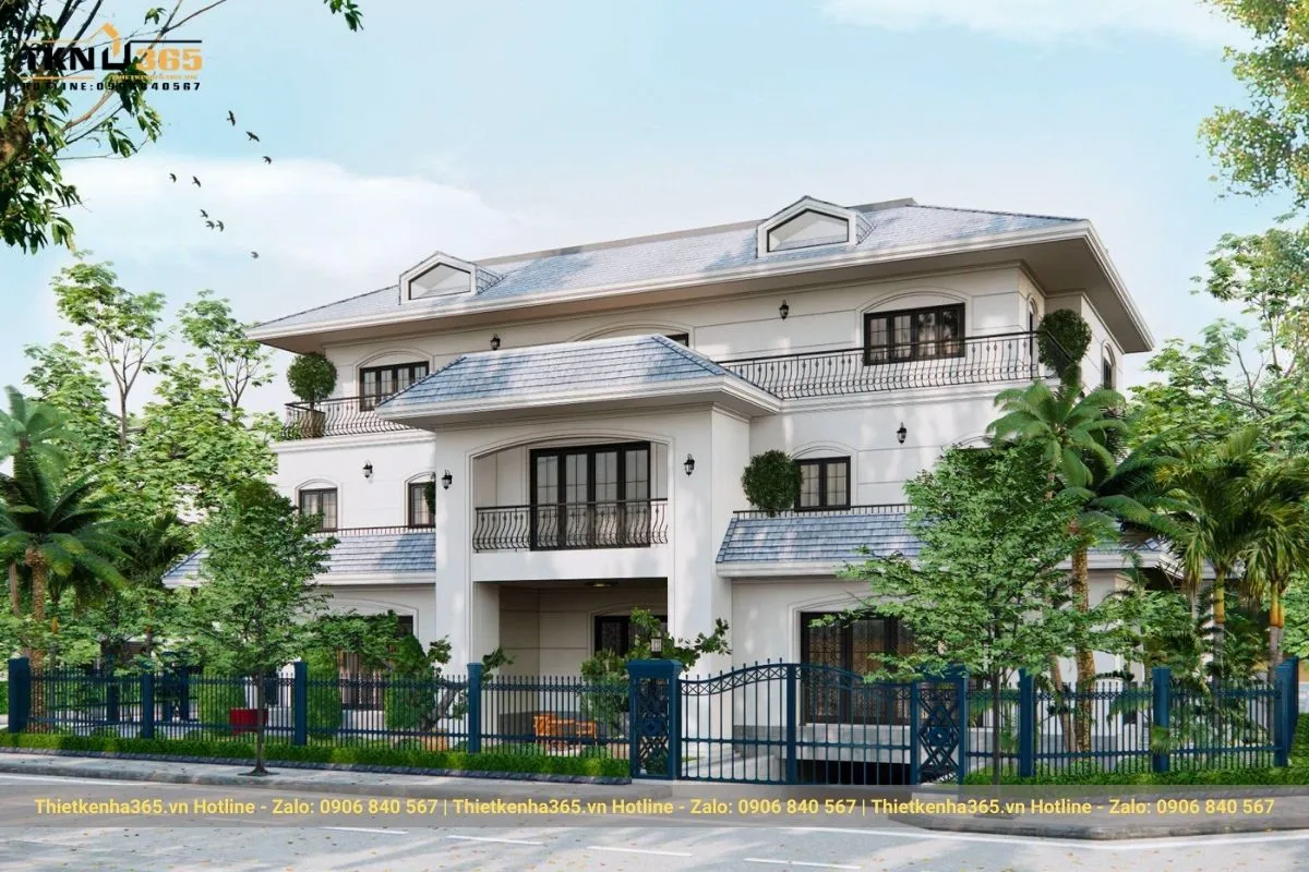 Mẫu biệt thự Địa Trung Hải diện tích 400m2