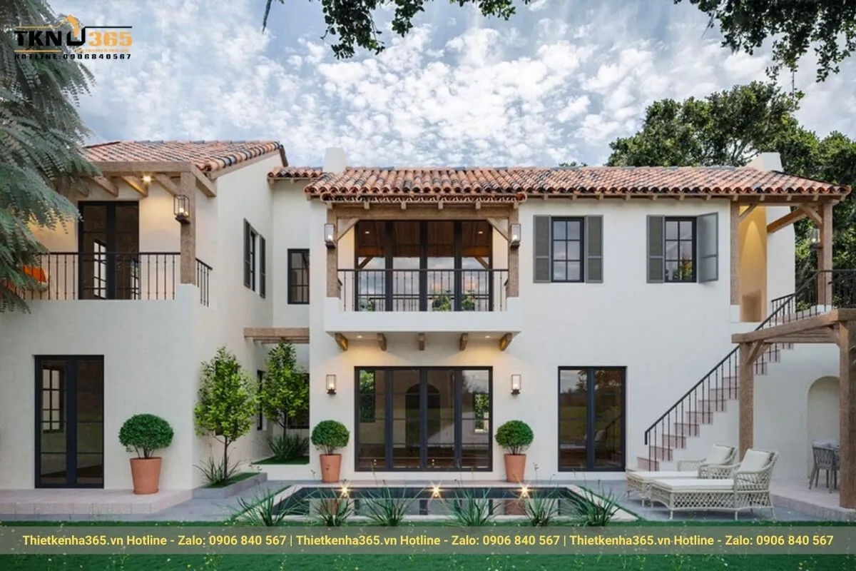 Biệt thự Địa Trung Hải có hồ bơi