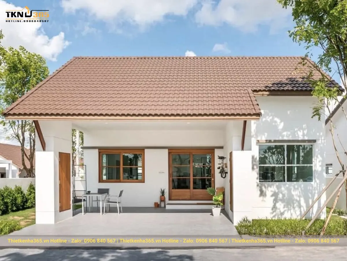 Biệt thự mini 1 tầng đẹp