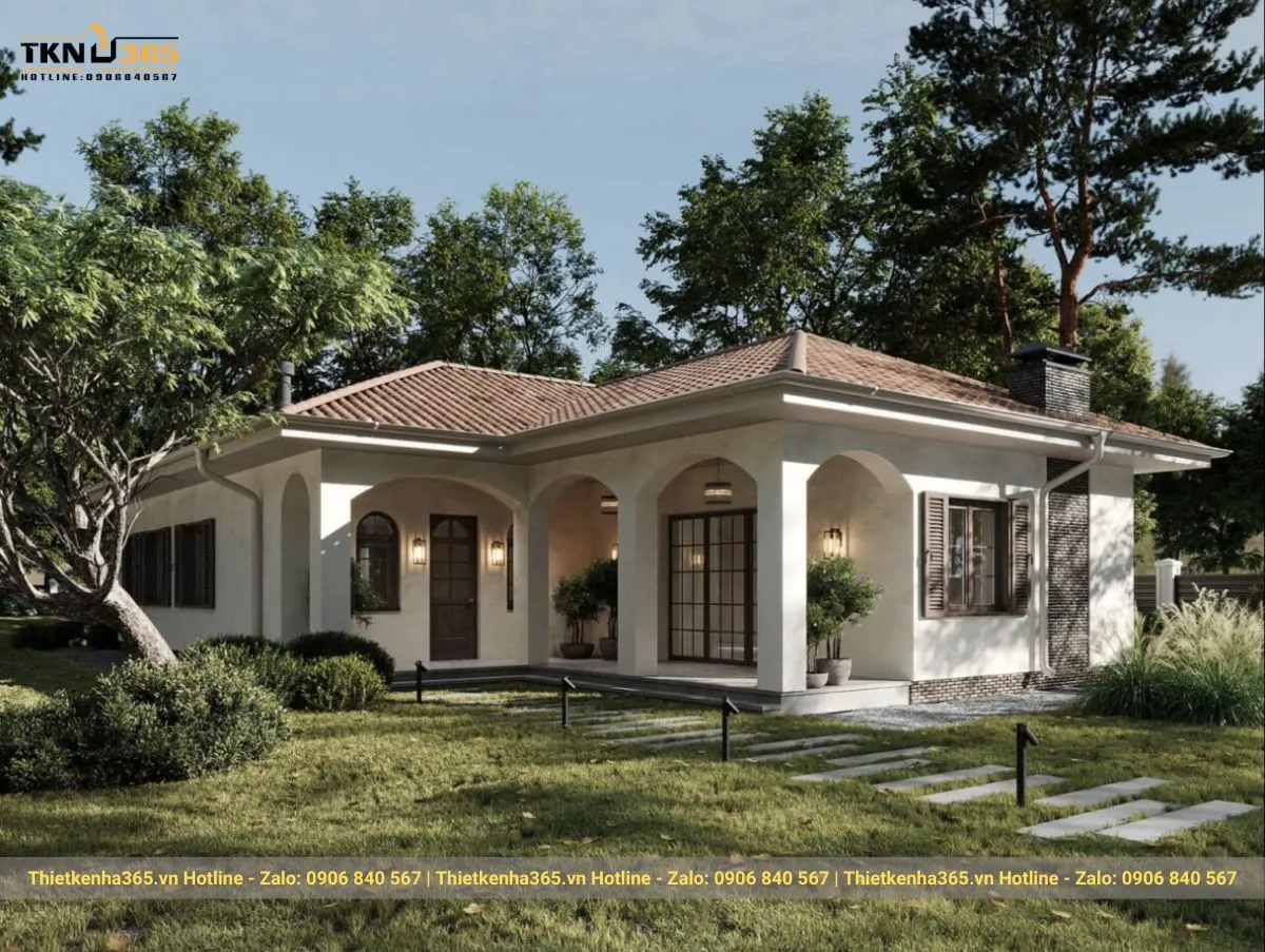 Biệt thư mini 1 tầng