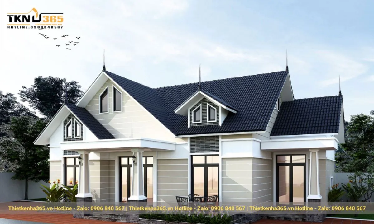 Đặc điểm nổi bật nhà mái thái 1 tầng