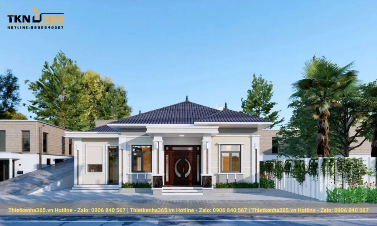 Đặc điểm nổi bật nhà mái thái 1 tầng