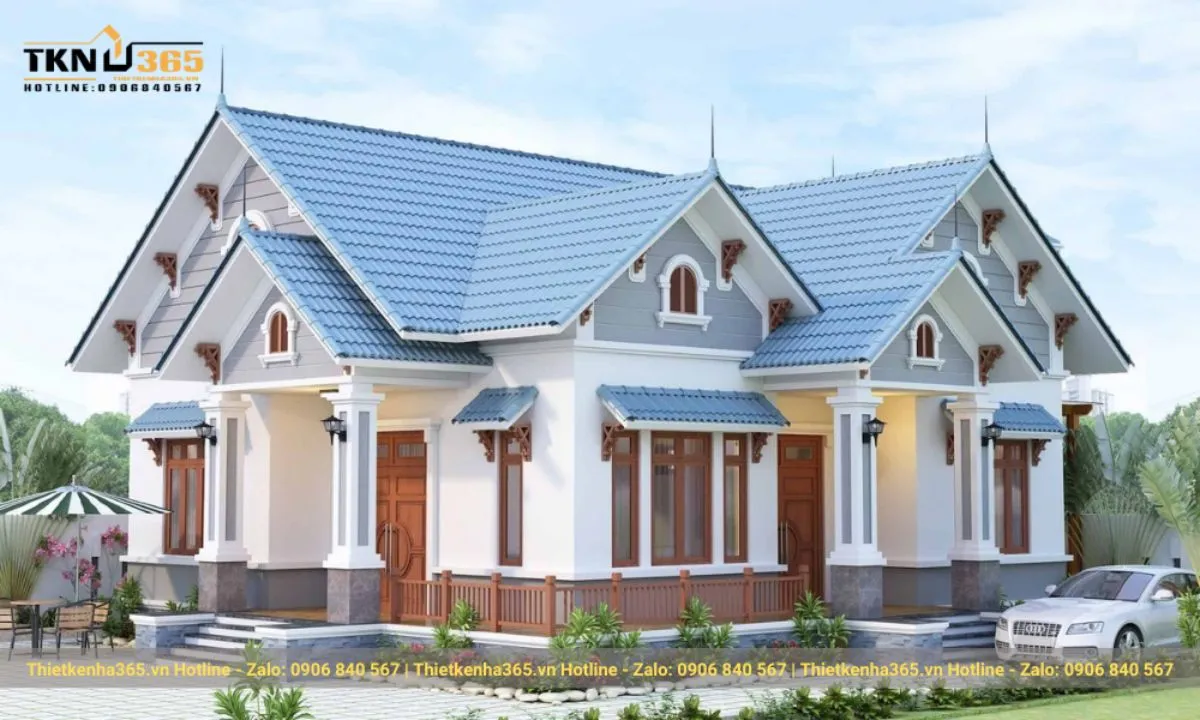 Đặc điểm nổi bật nhà mái thái 1 tầng