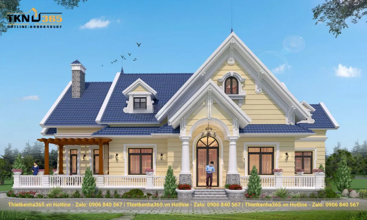 Kinh nghiệm thiết kế nhà mái Thái 1 tầng