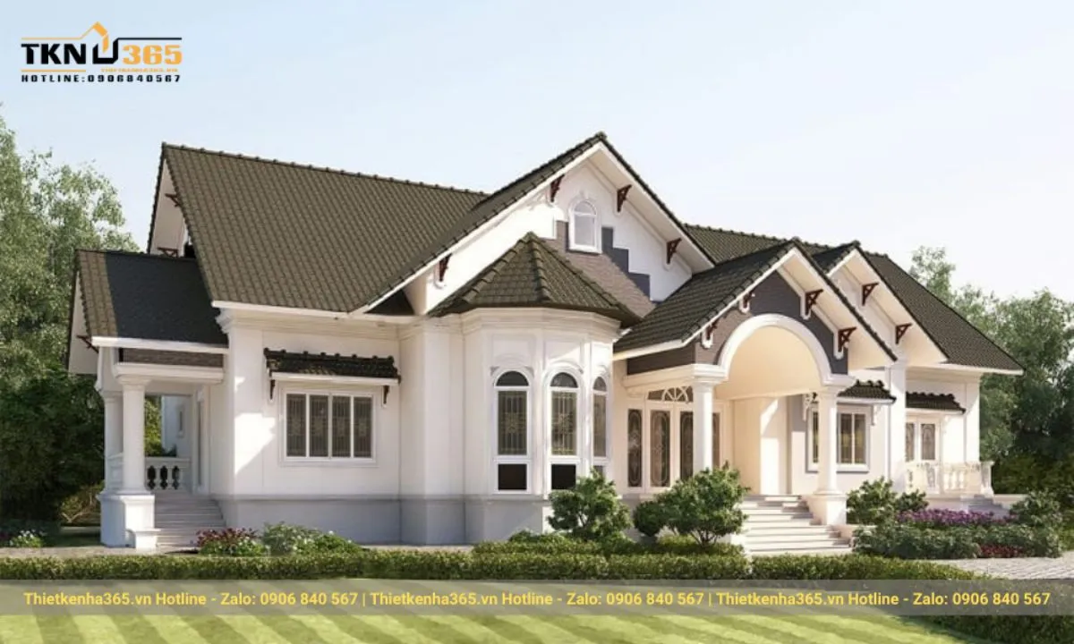 Kinh nghiệm thiết kế nhà mái Thái 1 tầng