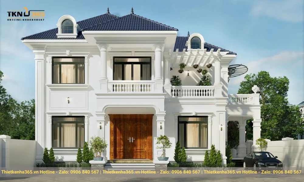 Biệt thự 2 tầng mái nhật