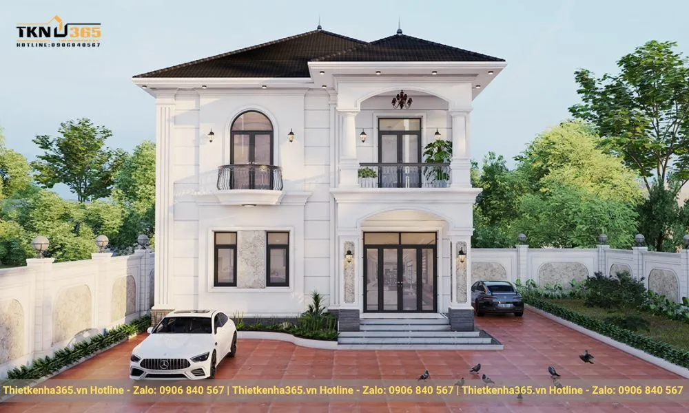 Biệt thự mái nhật 2 tầng