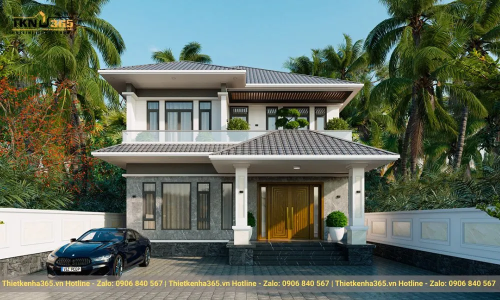 Biệt thự 2 tầng mái nhật