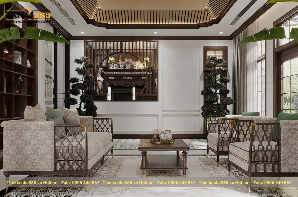 Nội thất biệt thự indochine