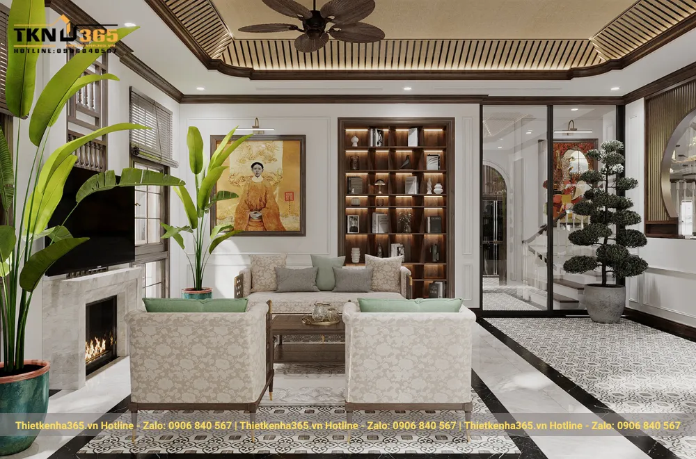 Nội thất biệt thự indochine