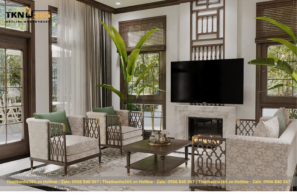 Nội thất biệt thự indochine