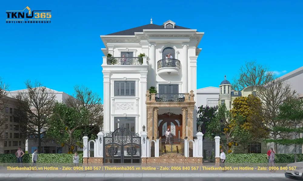 Biệt thự lâu đài nguy nga, sang trọng