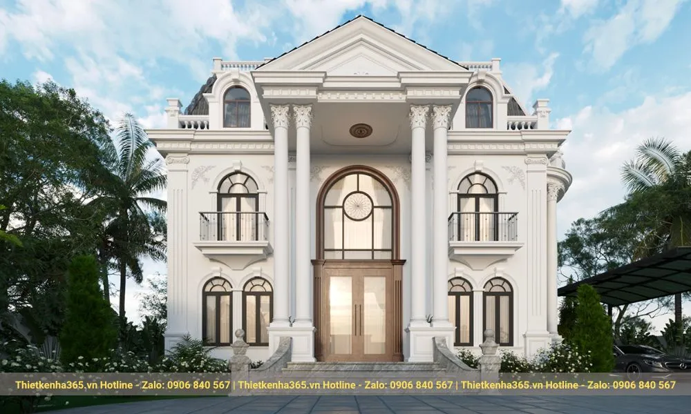 Biệt thự lâu đài Pháp hiện đại