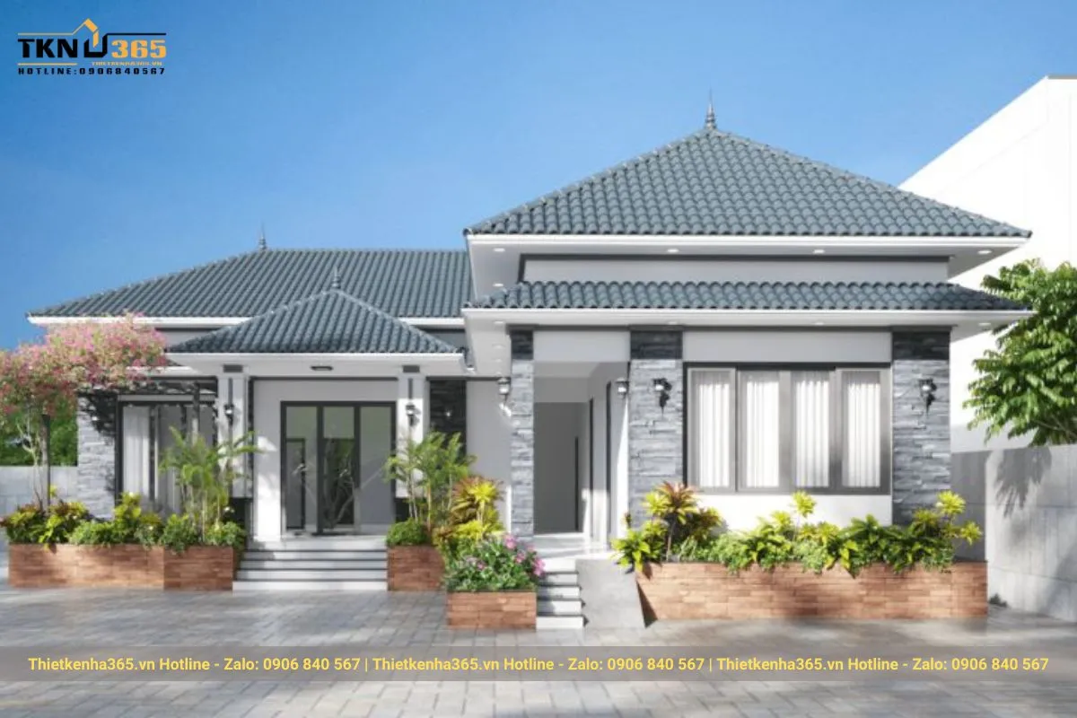 Biệt thự mái Nhật nhà vườn