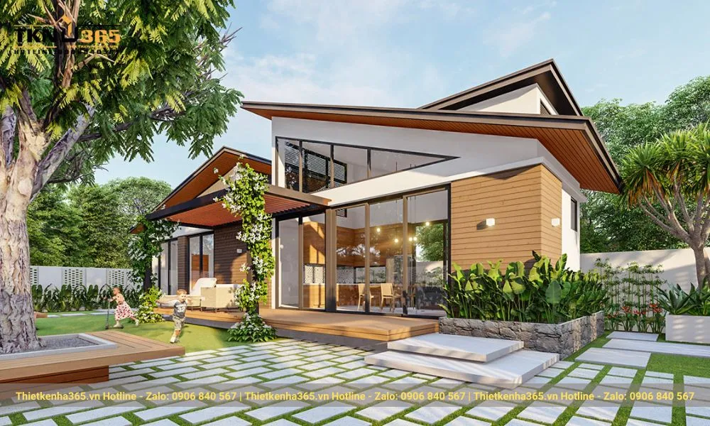 Biệt thự nhà vườn cấp 4 được nhiều người ưa chuộng