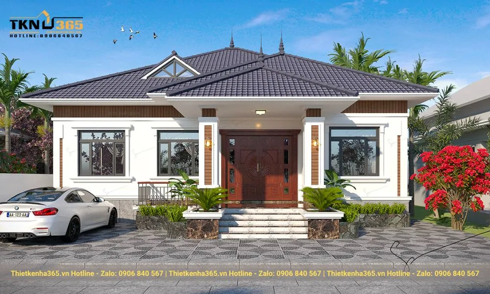 Biệt thự vườn cấp 4 tân cổ điển mang đến không gian sống sang trọng, đẳng cấp và đầy tính nghệ thuật.