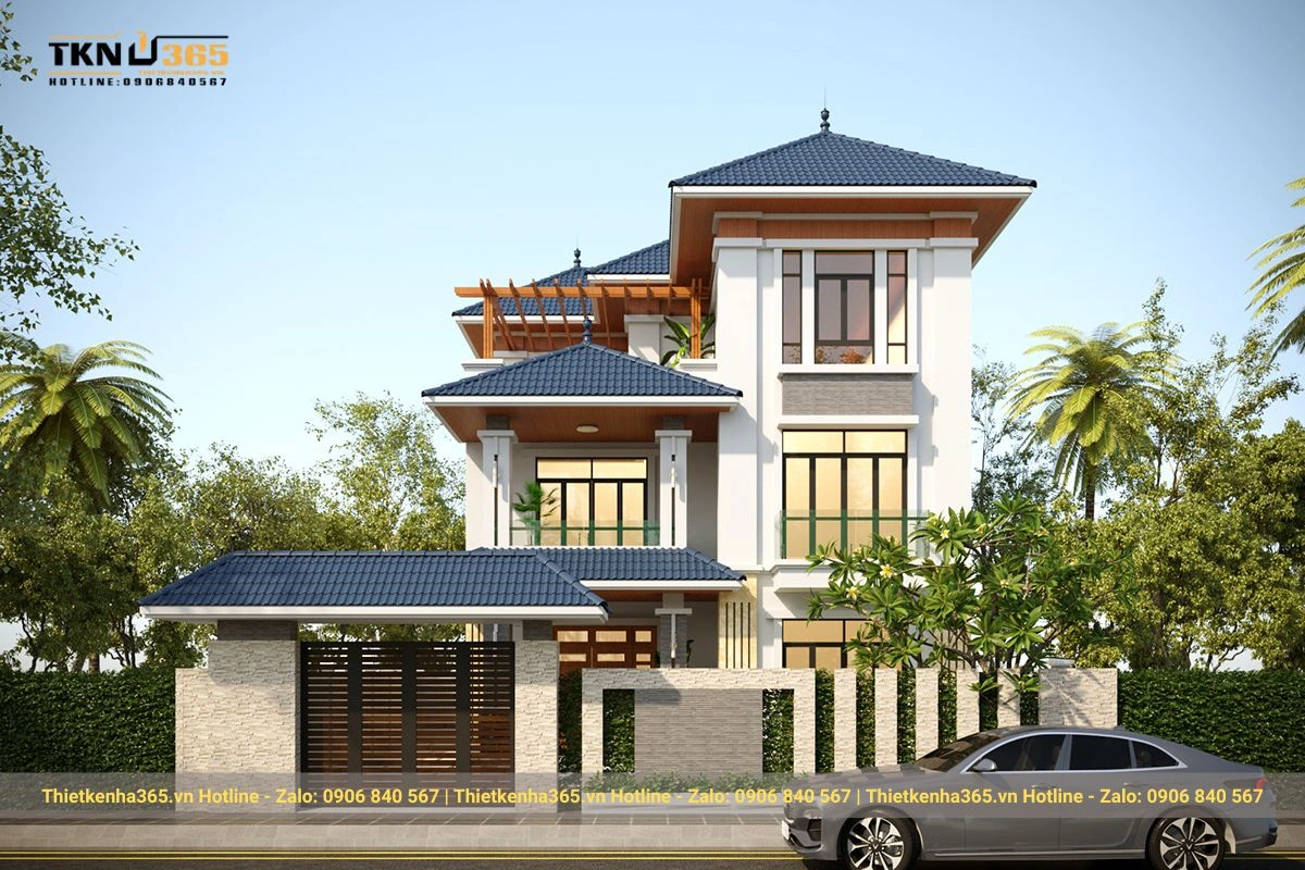 Mẫu nhà hiện đại đẹp trên diện tích đất rộng lớn