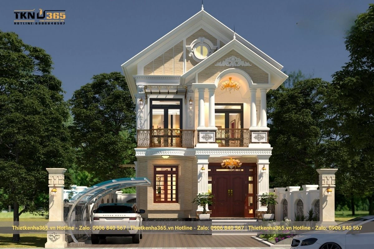 Mẫu nhà mái thái đẹp hiện đại 