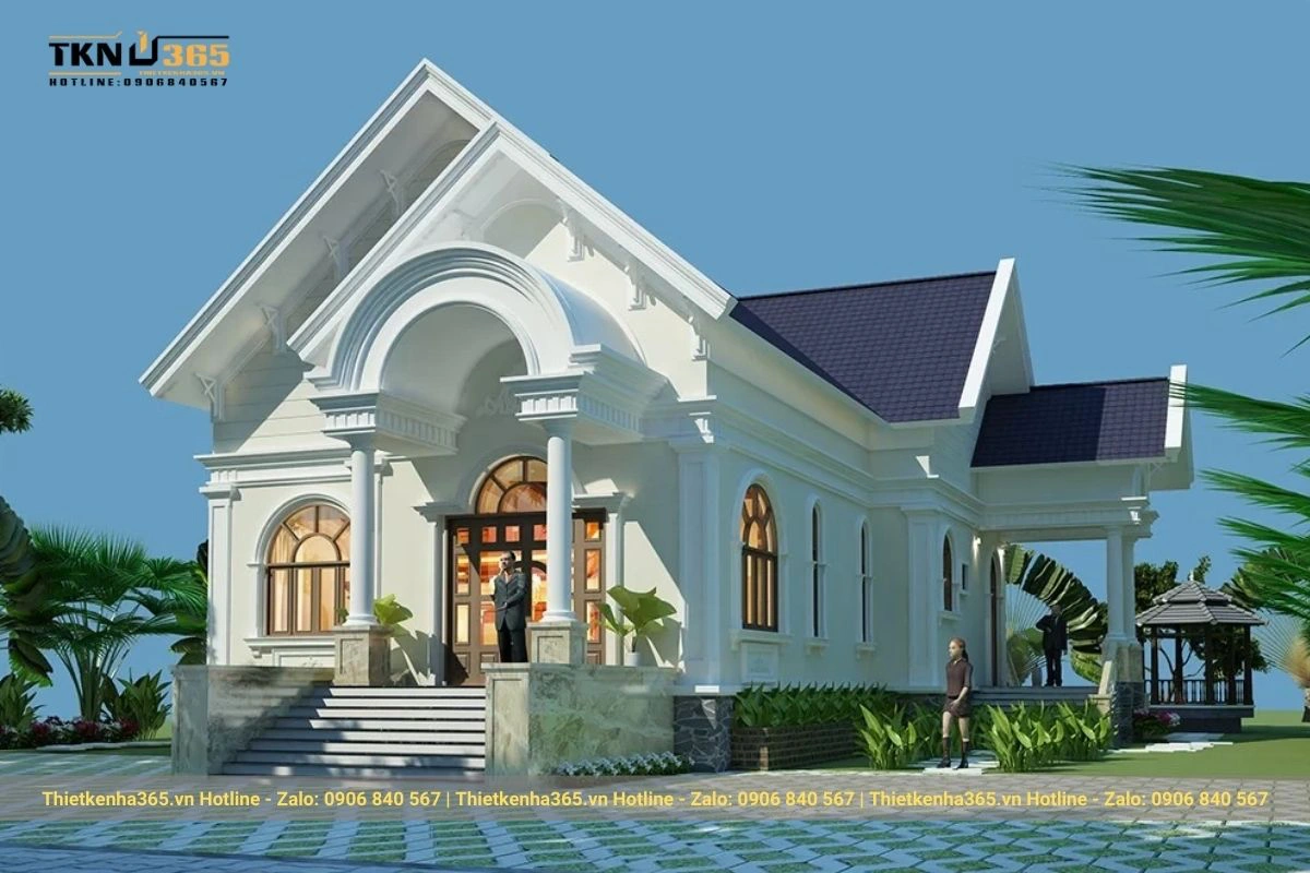 thiết kế nhà mái thái