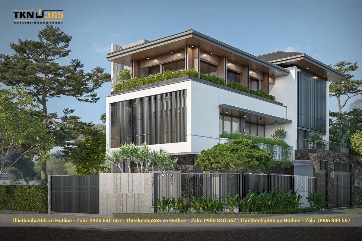 thiết kế nhà có 2 mặt tiền