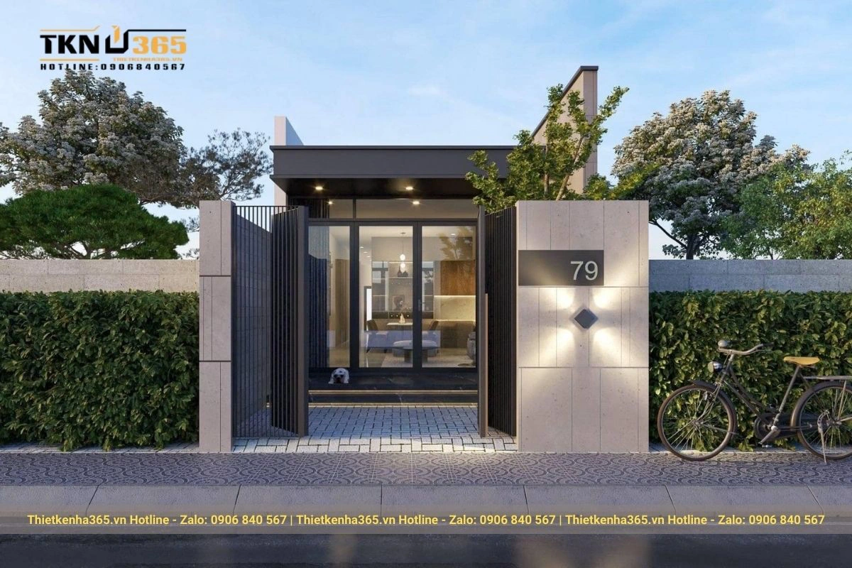 Mẫu nhà hiện đại 1 tầng 