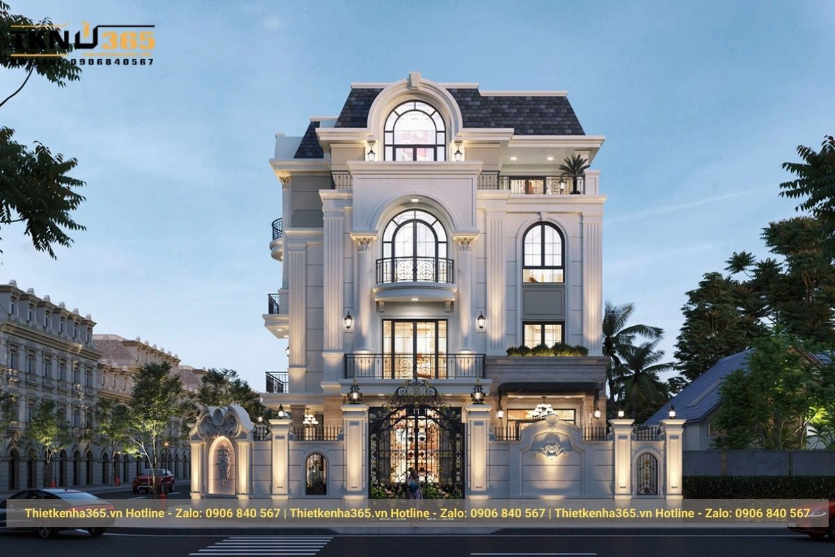 Mẫu nhà đẹp theo phong cách tân cổ điển