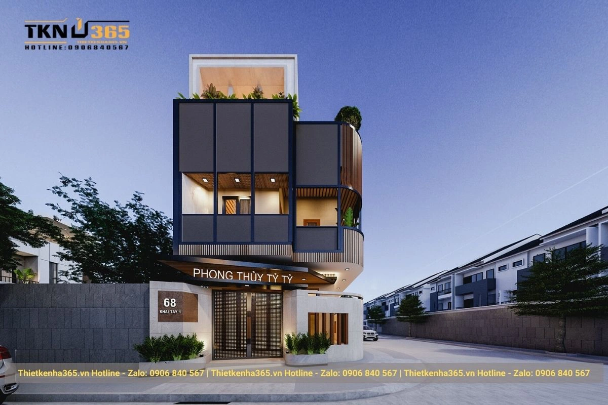 Mẫu thiết kế nhà và cửa hàng phong thủy