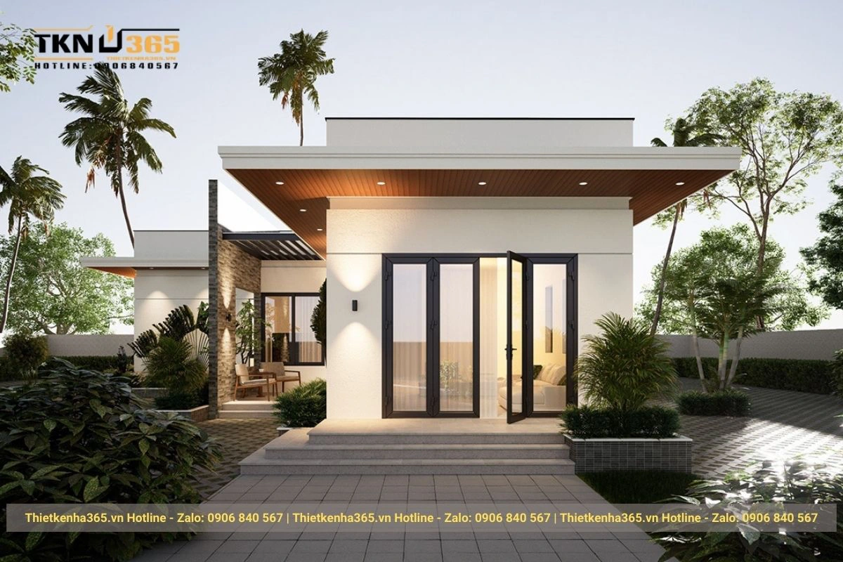 Mẫu nhà vườn ở vùng quê 