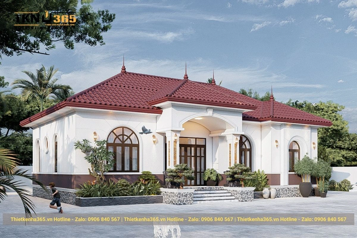 Mẫu nhà vườn đẹp ở vùng quê 