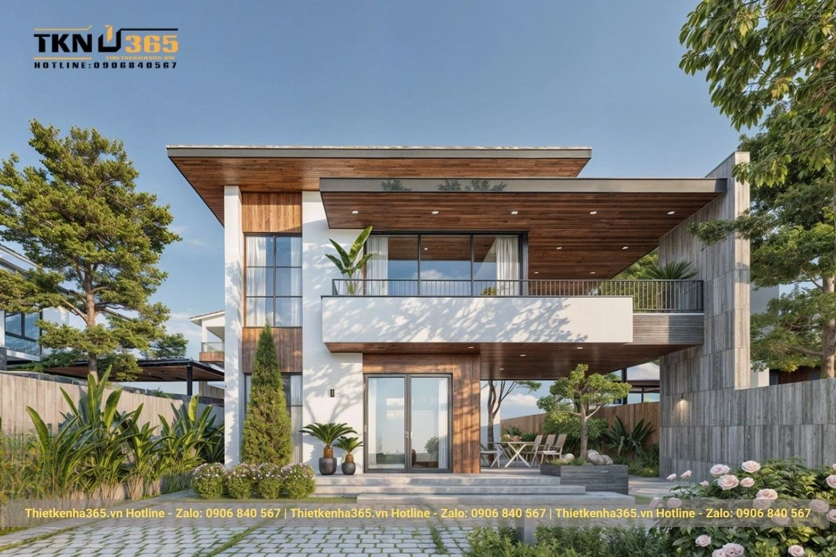 Mẫu nhà vườn đẹp ở vùng quê 