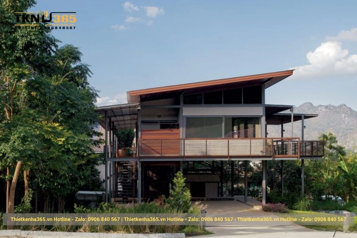 Mẫu thiết kế nhà dạng thép tiền chế